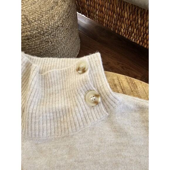 Garmentory Suncoo Pull Privat Wool Alpaca Blend Sweater Women's L Beige EUC - Picture 7 of 10